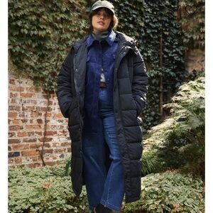 NWT FREE PEOPLE by Universal Standards Everest Long Hooded Puffer